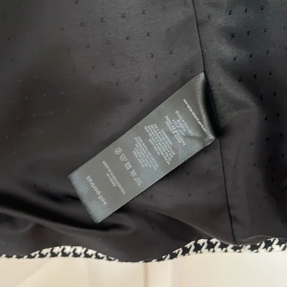 NWOT SELF-PORTRAIT HOUNDSTOOTH Cotton Jacket, US 4 - Picture 11 of 15